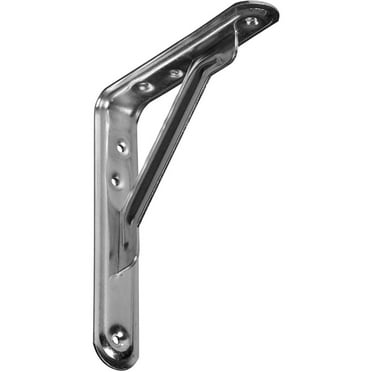 Ekena Millwork 1 1/8"W X 5"D X 6"H Endurabrace Heavy Duty Traditional Steel Support Bracket, Zinc Plated
