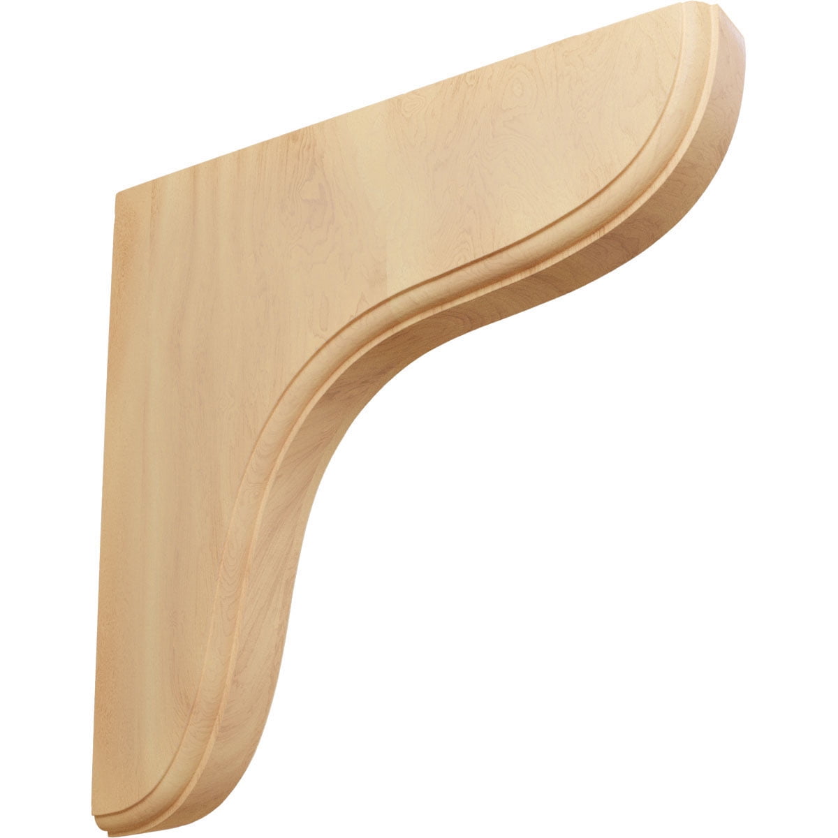 Red Oak 10.5" Hand-Carved Wood Corbel Bracket