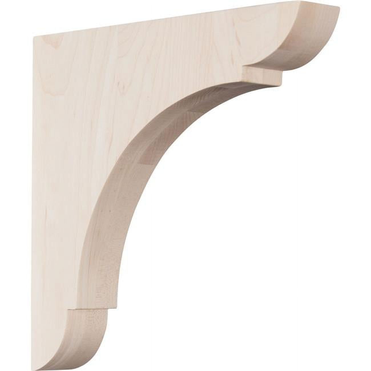Large Alder Wood Olympic Bracket 1 3/4"W x 10"D x 10"H