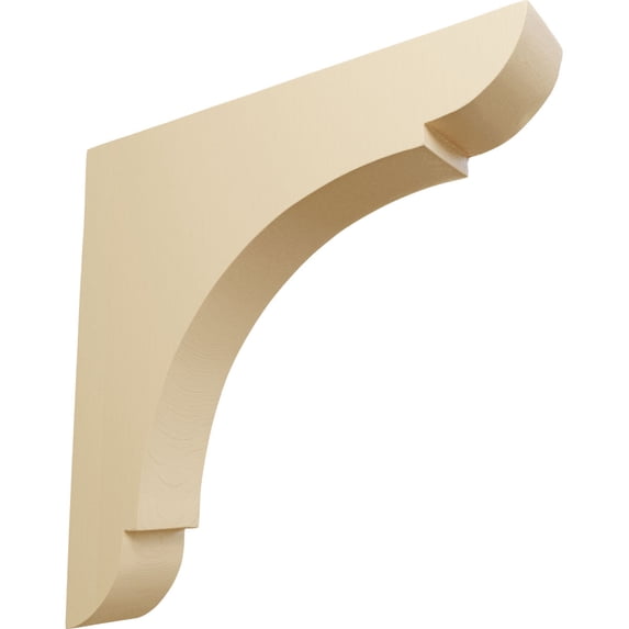 Ekena Millwork 1 3/4"W x 10"D x 10"H Large Olympic Wood Bracket, Maple (2-Pack)