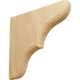 thumbnail image 1 of Ekena Millwork 1 3/4"W x 10"D x 10"H Stratford Wood Bracket, Red Oak (2-Pack), 1 of 4