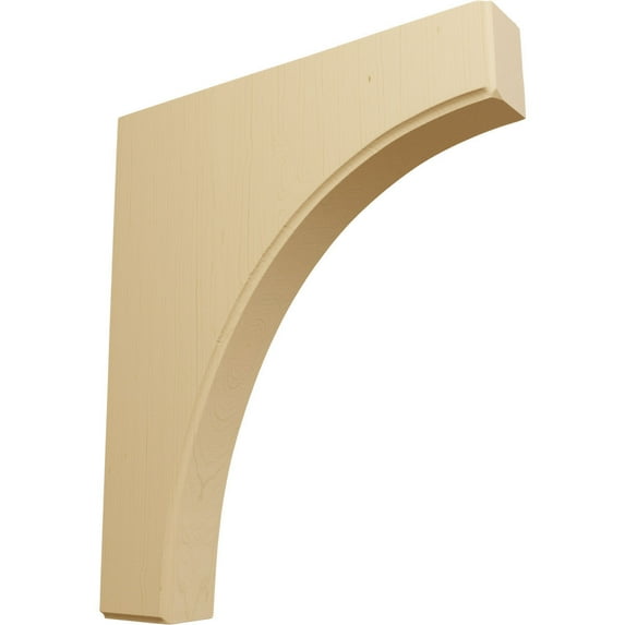 Ekena Millwork 1 3/4"W x 10"D x 12"H Clarksville Bracket, Alder (6-Pack)
