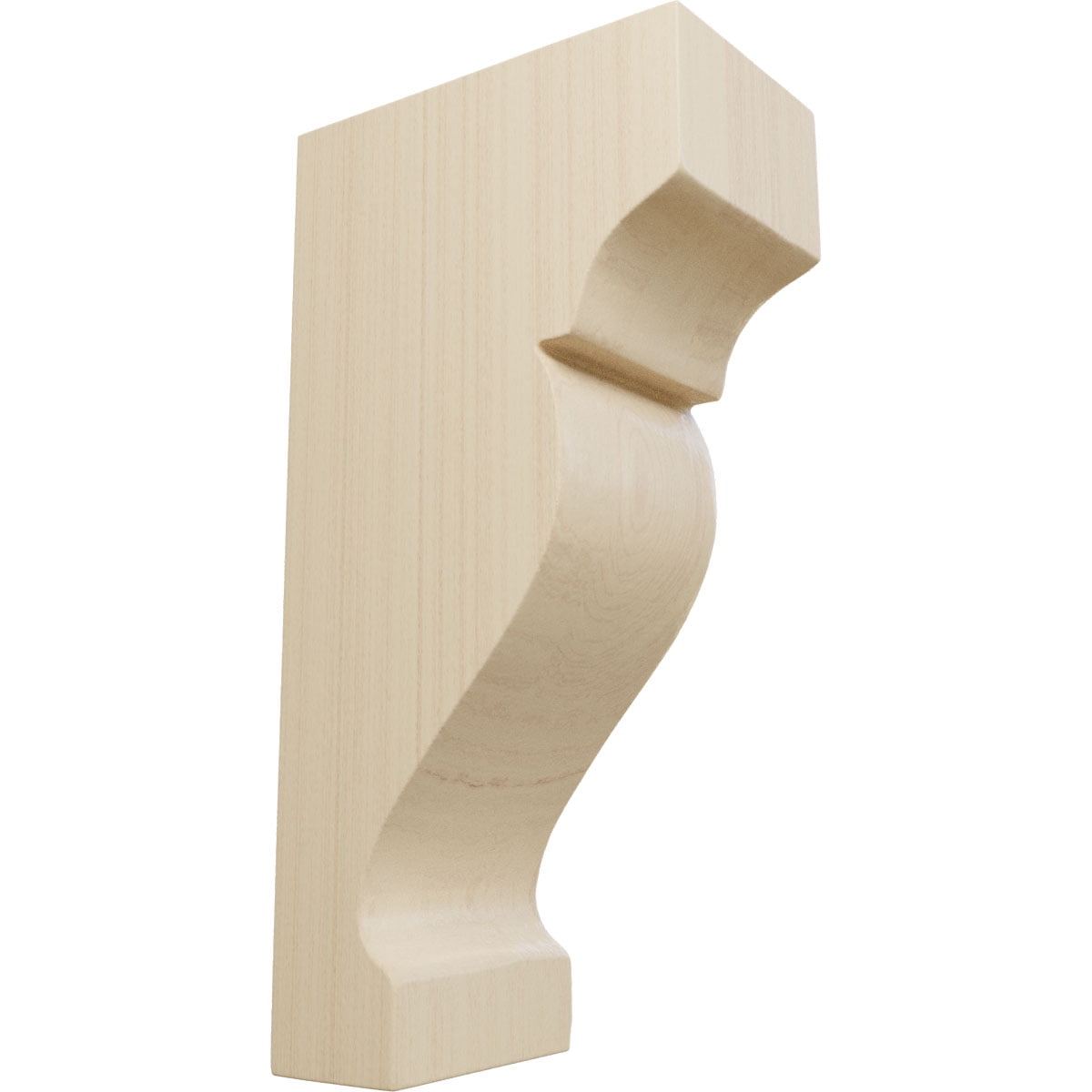 Mini Dearborn 6" Natural Rubberwood Corbel
