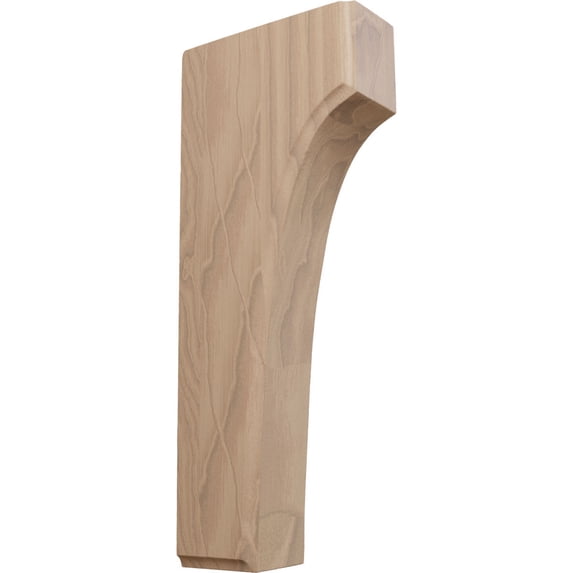 Ekena Millwork 1 3/4"W x 4"D x 10"H Clarksville Bracket, Mahogany (2-Pack)