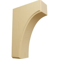 Ekena Millwork 1 3/4"W x 4"D x 6"H Clarksville Bracket, Alder