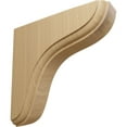 thumbnail image 1 of Ekena Millwork 1 3/4"W x 5 1/2"D x 5 1/2"H Eaton Wood Bracket, Cherry (2-Pack), 1 of 4
