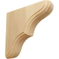 thumbnail image 1 of Ekena Millwork 1 3/4"W x 5 1/2"D x 5 1/2"H Stratford Wood Bracket, Red Oak (2-Pack), 1 of 4