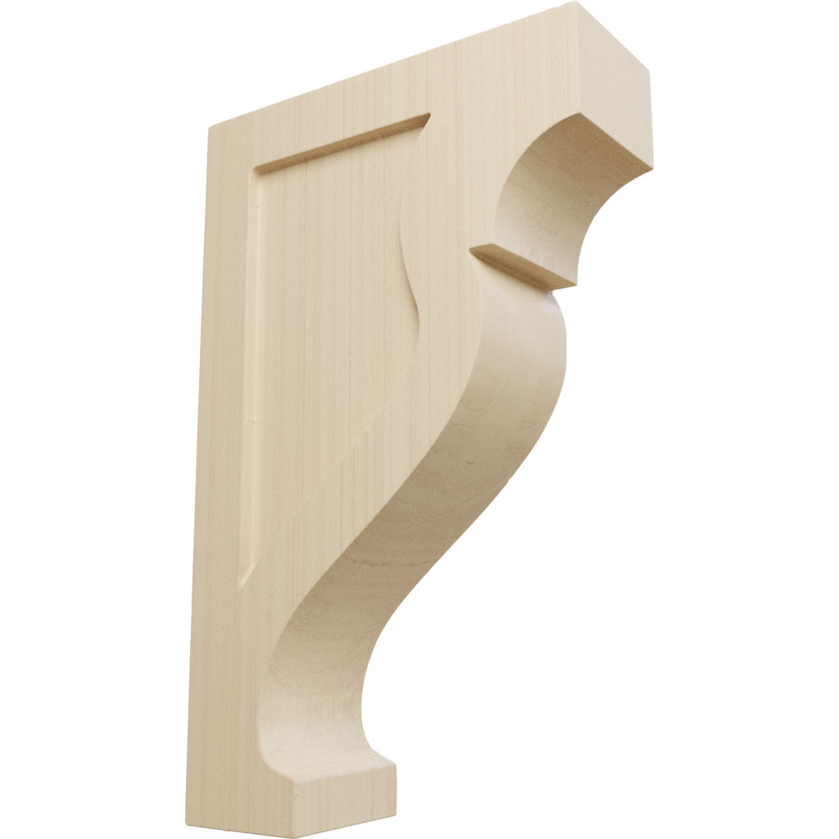 Mini Rockport Rubberwood Corbel 1.75"W x 5"D x 8"H