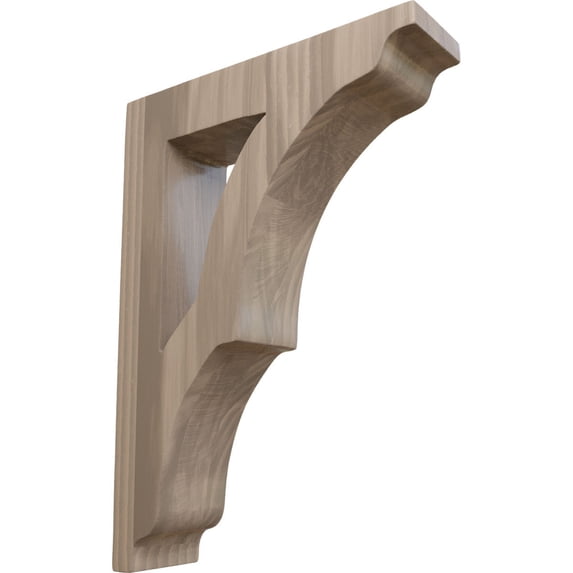 Ekena Millwork 1 3/4"W x 6 1/2"D x 9"H Small Avila Wood Bracket, Walnut (6-Pack)