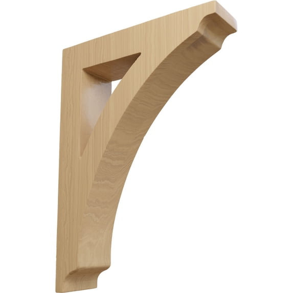 Ekena Millwork 1 3/4"W x 6 1/2"D x 9"H Small Thorton Wood Bracket, Cherry (4-Pack)