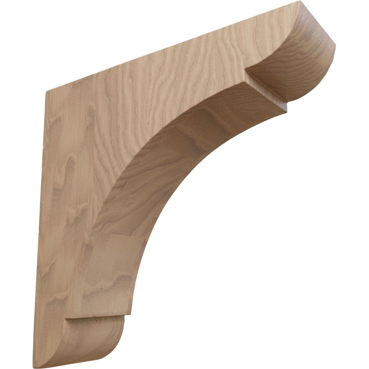 Small Mahogany Wood Corbel Bracket 1.75" x 6" x 6"