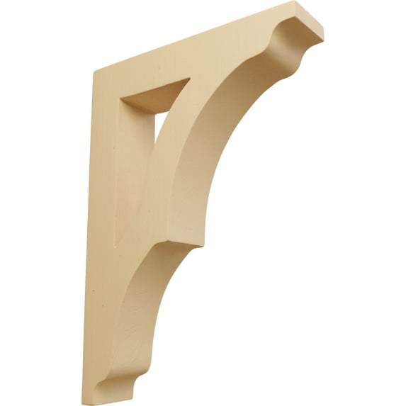 Ekena Millwork 1 3/4"W x 7 1/2"D x 10 1/2"H Medium Avila Wood Bracket, Alder (6-Pack)