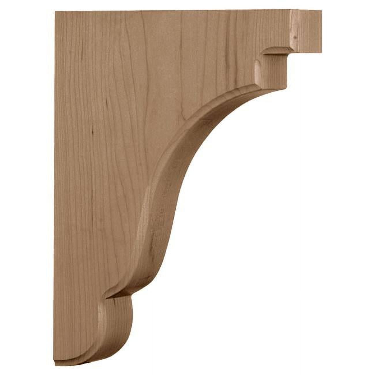 Unfinished Rubberwood Bedford Wood Bracket 1.75" W x 7.25" D x 9.5" H