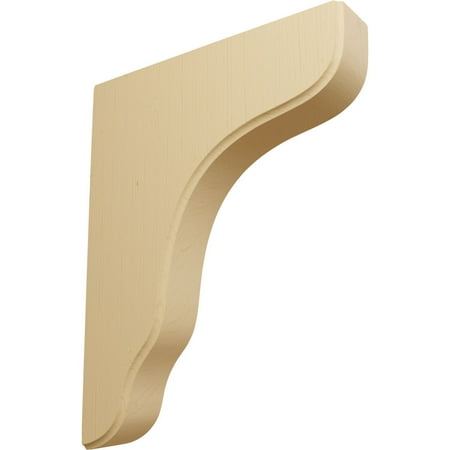 Ekena Millwork 1 3/4"W x 8 1/2"D x 11"H Plymouth Wood Bracket, Alder