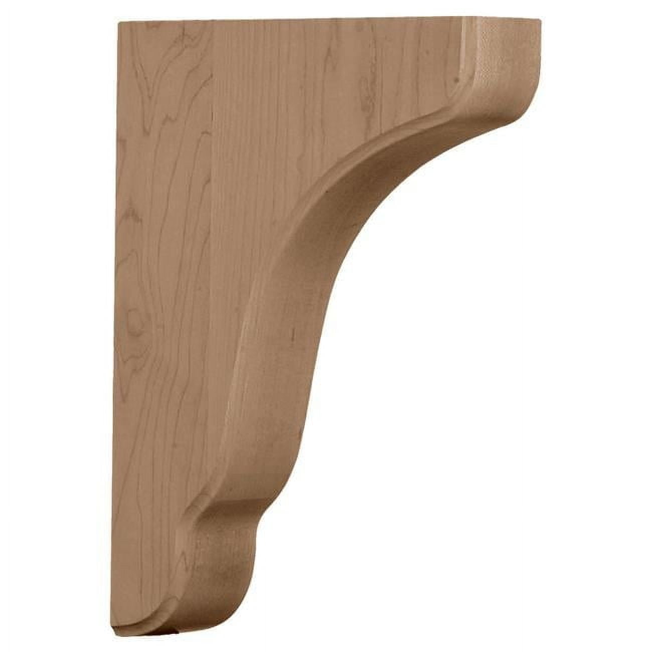 Plymouth Rubberwood Brown 11" Hand-Carved Wood Corbel