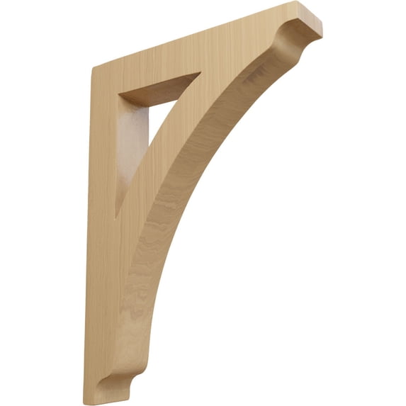 Ekena Millwork 1 3/4"W x 8 1/2"D x 12"H Large Thorton Wood Bracket, Cherry (2-Pack)
