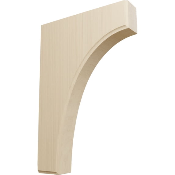Ekena Millwork 1 3/4"W x 8"D x 12"H Clarksville Bracket, Rubberwood (2-Pack)