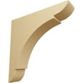 thumbnail image 1 of Ekena Millwork 1 3/4"W x 8"D x 8"H Medium Olympic Wood Bracket, Alder (6-Pack), 1 of 4