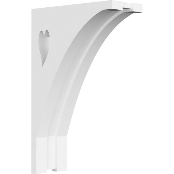 Ekena Millwork 1 7/8"W X 4 1/2"D X 7"H Winston Architectural Grade PVC Corbel
