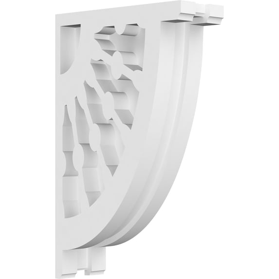 Ekena Millwork 1 7/8"W X 5"D X 8"H Classic Wagon Wheel Architectural Grade PVC Corbel