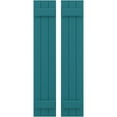 thumbnail image 1 of Ekena Millwork 10 1/2"W x 32"H Americraft Three Board (2 Batten) Exterior Real Wood Joined Board-n-Batten Shutters (Per Pair), Antigua, 1 of 10