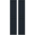 thumbnail image 1 of Ekena Millwork 10 1/2"W x 40"H Americraft Three Board Exterior Real Wood Two Equal Panel Framed Board-n-Batten Shutters (Per Pair), Starless Night Blue, 1 of 9