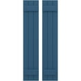 thumbnail image 1 of Ekena Millwork 10 1/2"W x 41"H Americraft Three Board (2 Batten) Exterior Real Wood Joined Board-n-Batten Shutters (Per Pair), Sojourn Blue, 1 of 10