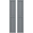 thumbnail image 1 of Ekena Millwork 10 1/2"W x 47"H Americraft Three Board Exterior Real Wood Two Equal Panel Framed Board-n-Batten Shutters (Per Pair), Ocean Swell, 1 of 9