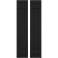 thumbnail image 1 of Ekena Millwork 10 1/2"W x 56"H Americraft Three Board (2 Batten) Exterior Real Wood Joined Board-n-Batten Shutters (Per Pair), Black, 1 of 10