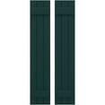 thumbnail image 1 of Ekena Millwork 10 1/2"W x 56"H Americraft Three Board (2 Batten) Exterior Real Wood Joined Board-n-Batten Shutters (Per Pair), Thermal Green, 1 of 10