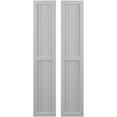 thumbnail image 1 of Ekena Millwork 10 1/2"W x 65"H Americraft Three Board Exterior Real Wood Two Equal Panel Framed Board-n-Batten Shutters (Per Pair), Primed, 1 of 9
