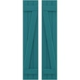 thumbnail image 1 of Ekena Millwork 10 1/2"W x 76"H Americraft Three Board (2 Batten) Exterior Real Wood Joined Board-n-Batten Shutters w/ Z-Bar (Per Pair), Antigua, 1 of 10