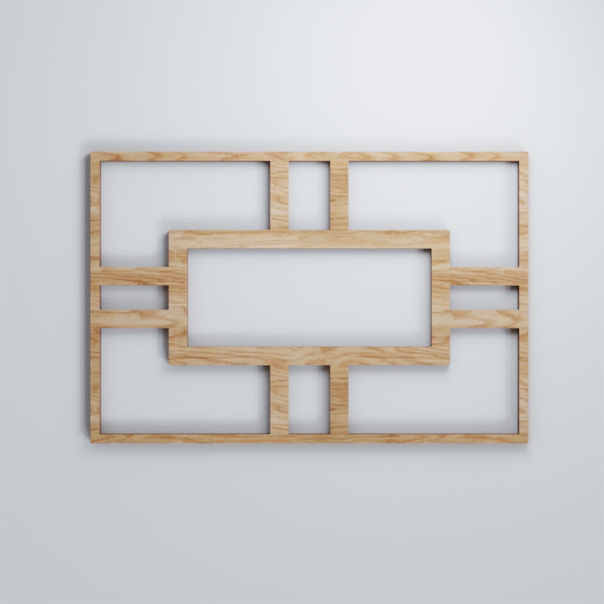 Ekena Millwork 10 1/4"W x 15 3/8"H x 3/8"T Medium Hastings Decorative Fretwork Wood Wall Panels, Red Oak