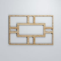 Ekena Millwork 10 1/4"W x 15 3/8"H x 3/8"T Medium Hastings Decorative Fretwork Wood Wall Panels, Red Oak