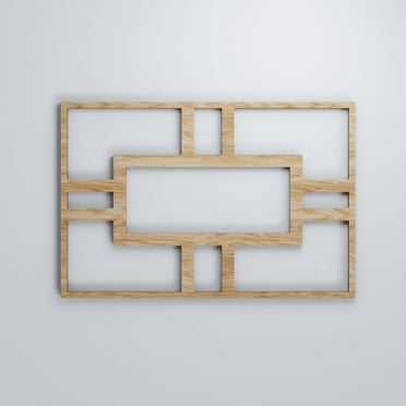 Ekena Millwork 10 1/4"W x 15 3/8"H x 3/8"T Medium Hastings Decorative Fretwork Wood Wall Panels, Red Oak