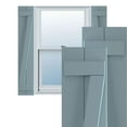 thumbnail image 1 of Ekena Millwork 10 3/4"W x 37"H True Fit PVC Two Board Joined Board-n-Batten Shutters w/Z-Bar, Peaceful Blue (Per Pair - Hardware Not Included), 1 of 8