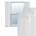 thumbnail image 1 of Ekena Millwork 10 3/4"W x 48"H True Fit PVC Two Board Joined Board-n-Batten Shutters, Unfinished (Per Pair - Hardware Not Included), 1 of 9
