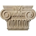 thumbnail image 1 of Ekena Millwork 10 3/4"W x 5 5/8"BW x 2 1/4"D x 7 1/2"H Medium Bradford Roman Ionic Capital (Fits Pilasters up to 5 5/8"W x 1 3/8"D), Lindenwood, 1 of 1