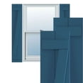 thumbnail image 1 of Ekena Millwork 10 3/4"W x 77"H True Fit PVC Two Board Joined Board-n-Batten Shutters w/Z-Bar, Sojourn Blue (Per Pair - Hardware Not Included), 1 of 8