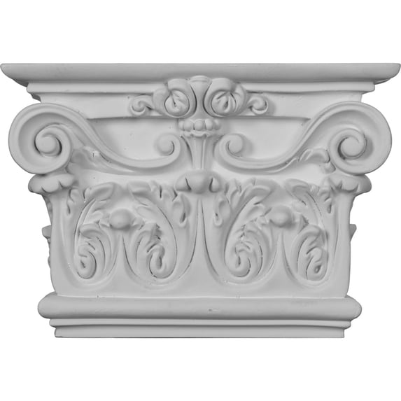 Ekena Millwork 10 3/8"W x 7 1/2"H x 2 5/8"P Artis Onlay Capital (Fits Pilasters up to 7 3/4"W x 1 3/8"D) (2-Pack)