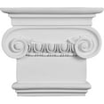 thumbnail image 1 of Ekena Millwork 10 3/8"W x 7 1/2"H x 2 5/8"P Classic Ionic Small Onlay Capital (2-Pack), 1 of 1