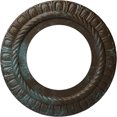 thumbnail image 1 of Ekena Millwork 10 5/8"OD x 5 3/4"ID x 1/2"P Claremont Ceiling Medallion (Fits Canopies up to 7"), Hand-Painted Bronze Blue Patina, 1 of 7