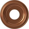 thumbnail image 1 of Ekena Millwork 10"OD x 3 1/2"ID x 1 1/8"P Traditional Thermoformed PVC Ceiling Medallion (Fits Canopies up to 5 1/2"), Bright Coat Copper, 1 of 10