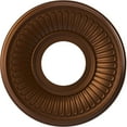 thumbnail image 1 of Ekena Millwork 10"OD x 3 1/2"ID x 3/4"P Berkshire Thermoformed PVC Ceiling Medallion (Fits Canopies up to 4 1/2"), Metallic Dark Copper, 1 of 10