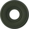thumbnail image 1 of Ekena Millwork 10"OD x 3 1/2"ID x 3/4"P Berkshire Thermoformed PVC Ceiling Medallion (Fits Canopies up to 4 1/2"), UltraCover Satin Hunt Club Green, 1 of 5