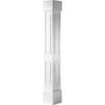 thumbnail image 1 of Ekena Millwork 10"W x 05'H Craftsman Classic Square Non-Tapered, Double Raised Panel Column, Standard Capital & Standard Base, 1 of 6
