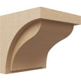 thumbnail image 1 of 10"W x 10"D x 10"H Wide Helena Rough Cedar Woodgrain TimberThane Corbel, Primed Tan, 1 of 6
