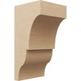thumbnail image 1 of 10"W x 10"D x 20"H Wide Asheboro Rough Cedar Woodgrain TimberThane Corbel, Primed Tan, 1 of 6