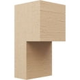 thumbnail image 1 of 10"W x 10"D x 20"H Wide Chapel Hill Rough Cedar Woodgrain TimberThane Corbel, Primed Tan, 1 of 6