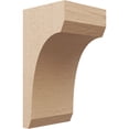 thumbnail image 1 of 10"W x 10"D x 20"H Wide Legacy Rough Cedar Woodgrain TimberThane Corbel, Primed Tan, 1 of 6